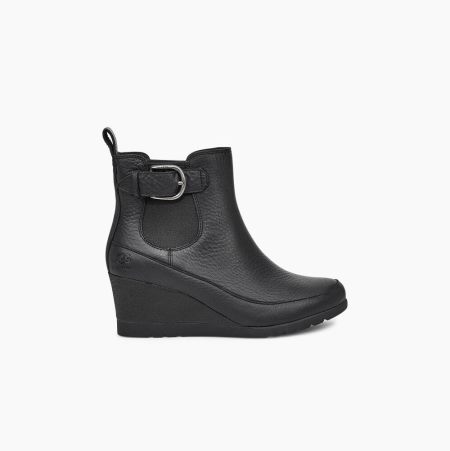 UGG Arleta Black Waterproof Boots for Women (FRVO73589)